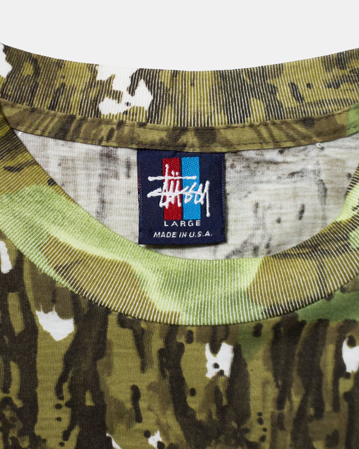 90's Stussy Realtree Patterned S/S T-shirts L |