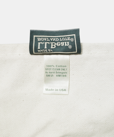 80-90's L.L. Bean Canvas Tote Bag "S&C"