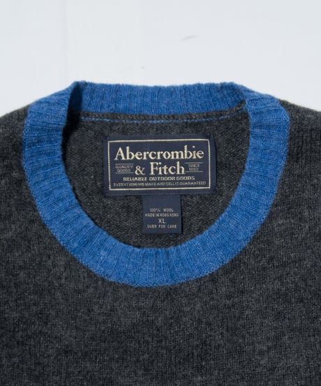 80-90's Abercrombie & Fitch Crewneck Wool Sweater XL