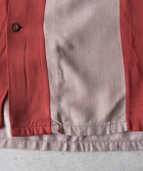 50's Don Juan Open Collar Shirts L