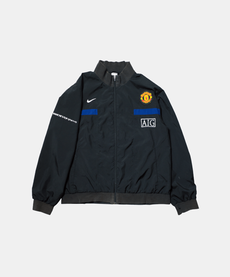 2000's NIKE Manchester United Logo Embroidered Zip-up Jacket L