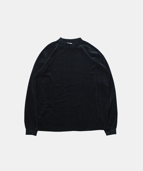 90's Silvertab Velour Mock Neck Pullover M