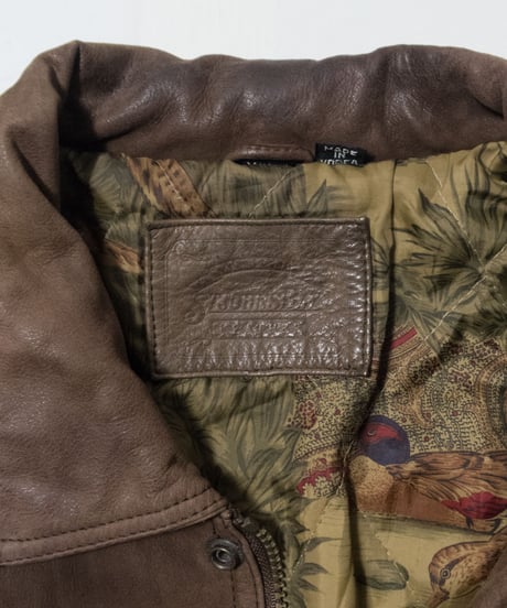 90's ST. Johns Bay Leather Jacket M