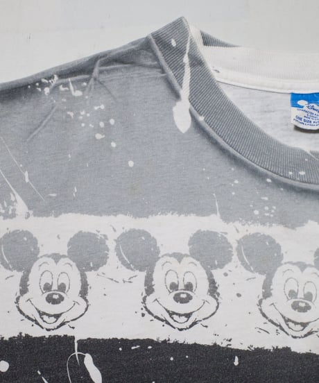 90's Disney "Mickey Mouse" Border S/S Tops