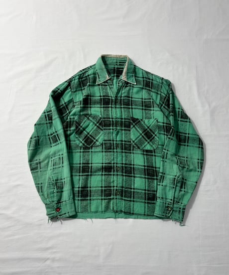 50's-60's Unknown Print Flannel