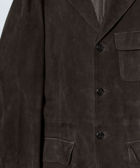 Polo by Ralph Lauren Suede Leather Half Coat L