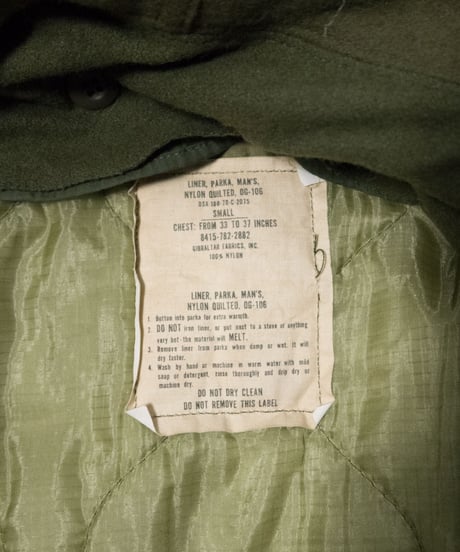 '83 US ARMY M-65 Fishtail Parka S
