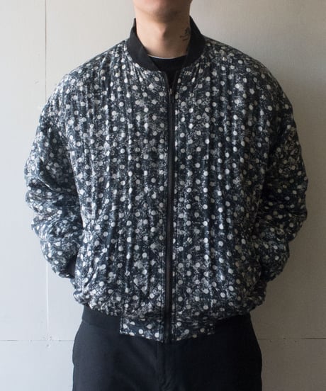 90-2000's ROBERT STOCK Quilting Silk Jacket M