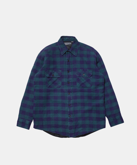 90-2000's David Taylor Quilting Nel Check Shirts M
