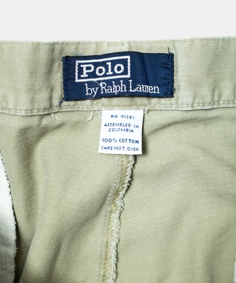 90's Ralph Lauren Cotton 2Tuck Trousers 35×32