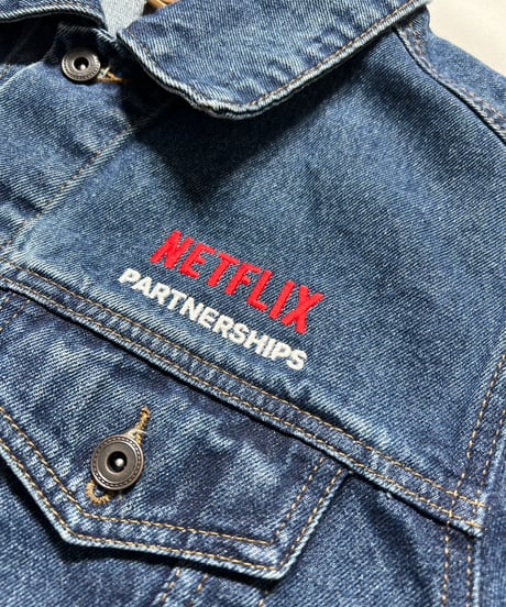 Netflix × Port Authority Denim Trucker Jacket M