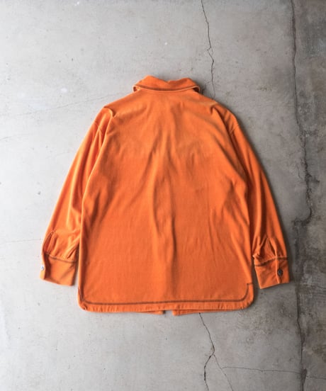 80's ISSEY MIYAKE Sports Velour Zip Up Shirts M