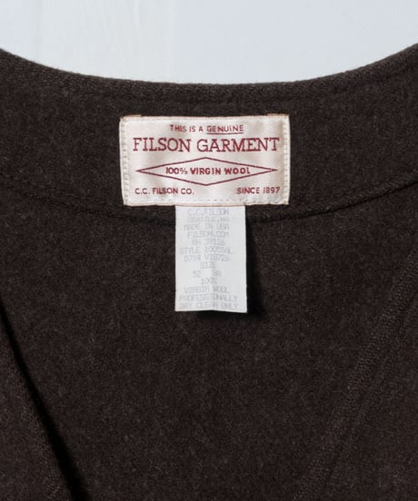 Filson Garment Mackinaw Virgin Wool Vest 52