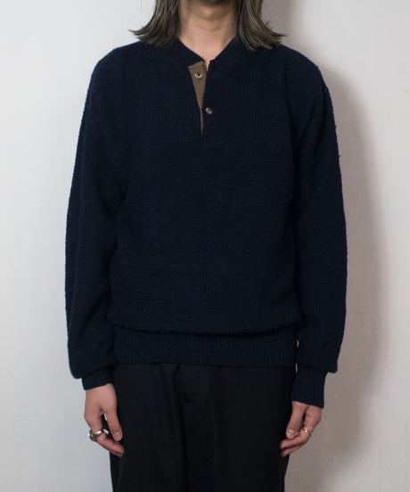 90's PENDLETON Henley Neck Knit M