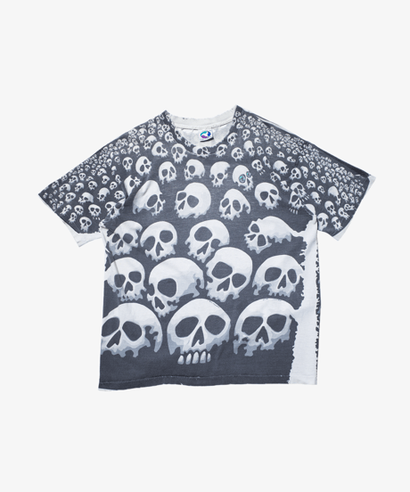 '92 Liquid Blue All Over Patterned "Chris Pinkerton" S/S Boro T-shirts XL