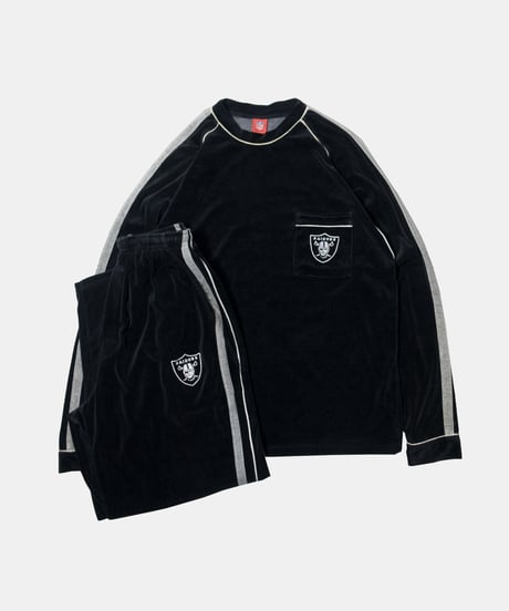 90's NFL Raiders Velour Set Up L