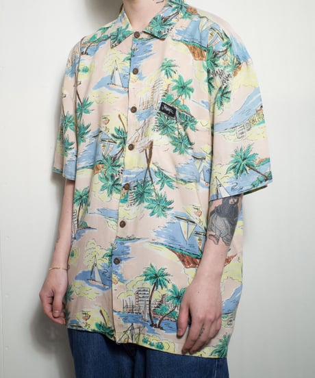 90's JIMMY'Z  Rayon Aloha Shirts L