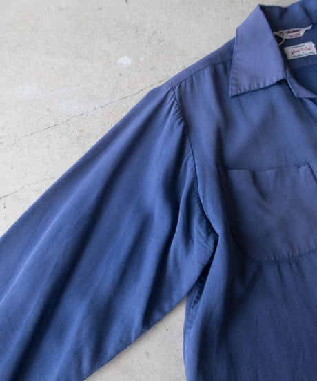 50-60's Stradivari Gabardine Shirts M