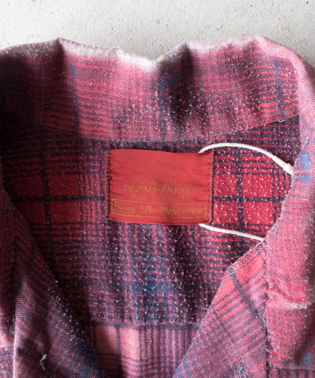 60-70's Sears Printed Flannel Shirts Boro M