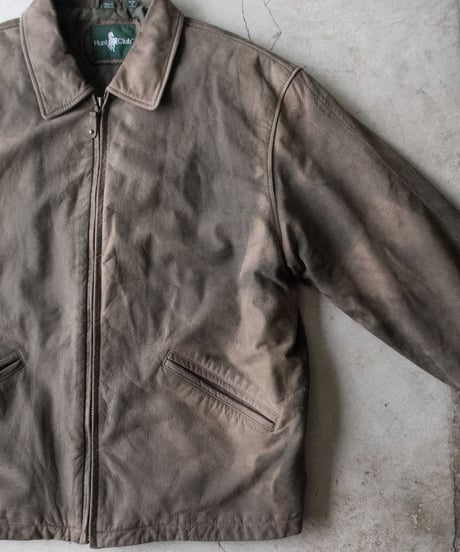 90's Hunt Club Leather Jacket M
