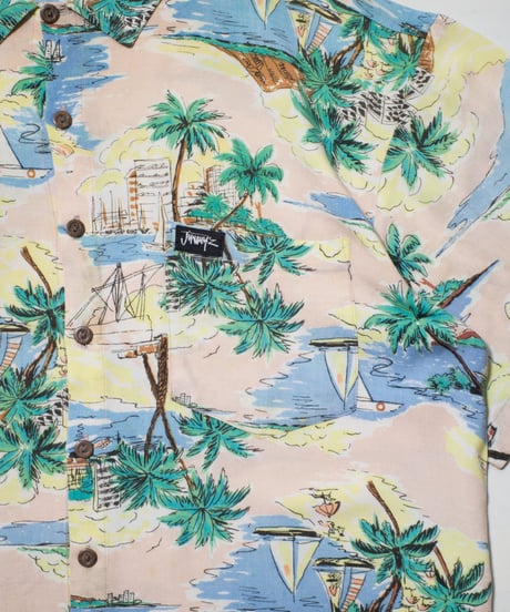 90's JIMMY'Z  Rayon Aloha Shirts L