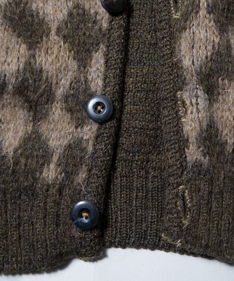 60's Van Heusen Mohair Cardigan L