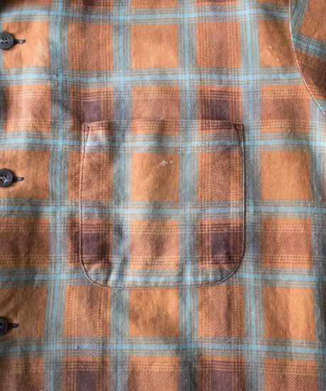 60-70's Penney's Towncraft Print Flannel Shirts L