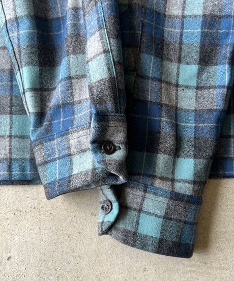 PENDLETON Wool Check Board Shirts "Beach Boys Limited Edition" M