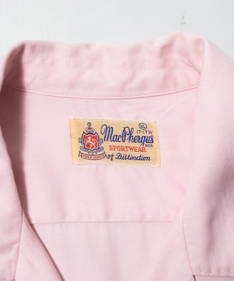 50's Mac phergus Rayon Open Collar Shirts XL