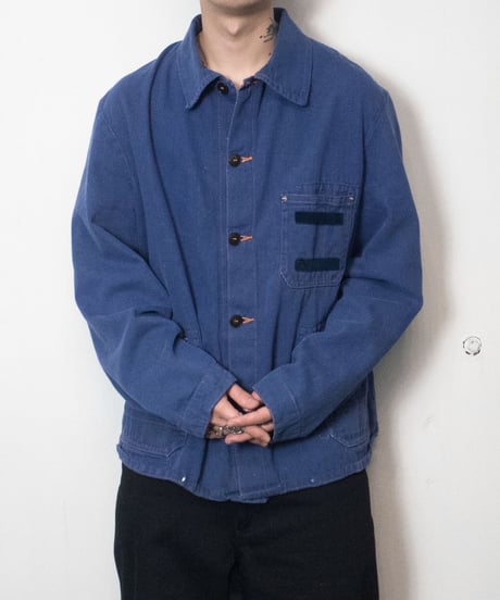 90's Euro Cotton Twill Work Jacket 54