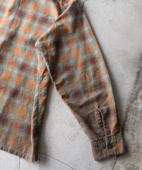 60-70's Penney's Towncraft Print Flannel Shirts L