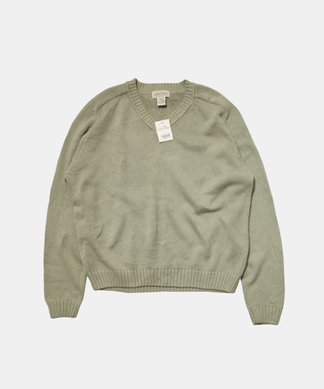 Deadstock 90's ST. John's Bay Cotton V-Neck Sweater L