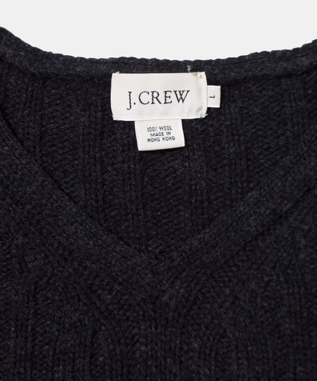 90's J.Crew V-Neck Wool Sweater L