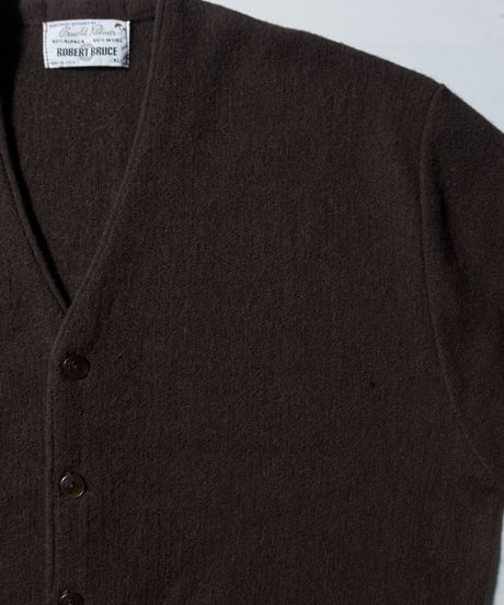 60's Robert Bruce Arnold Palmer Alpaca/ Wool Mixed Cardigan XL