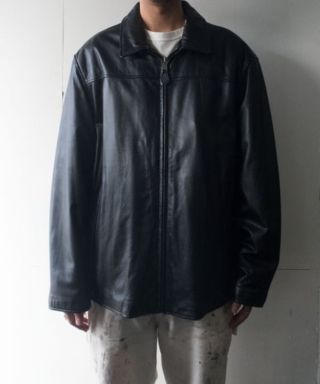 90's Dockers Leather Jacket XL