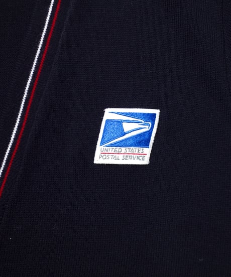 90's USPS Embroidered Acrylic Cardigan L