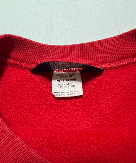 80's LANDS' END×Champion Reverse Weave Crew Neck XL