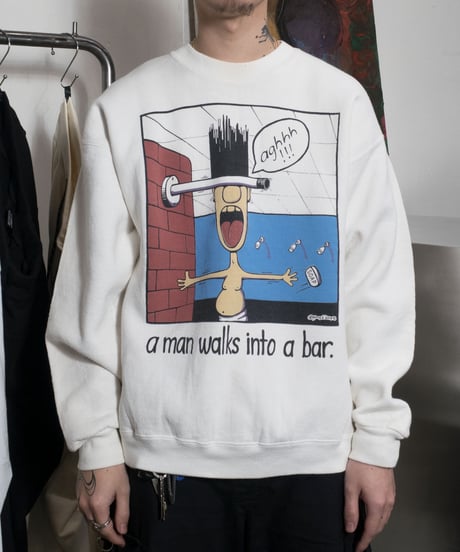 90's Jerryd Long "a man walks into a bar" Sweatshirts L