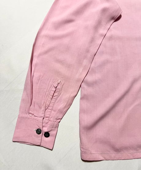 50's Elbeco Rayon Loop Collar Shirts M