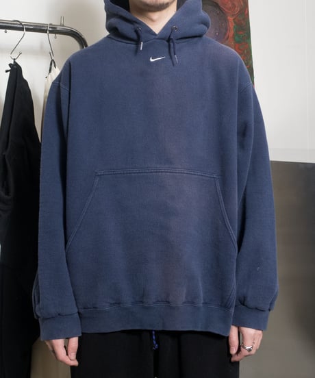 NIKE Logo Embroidered Hoodie L