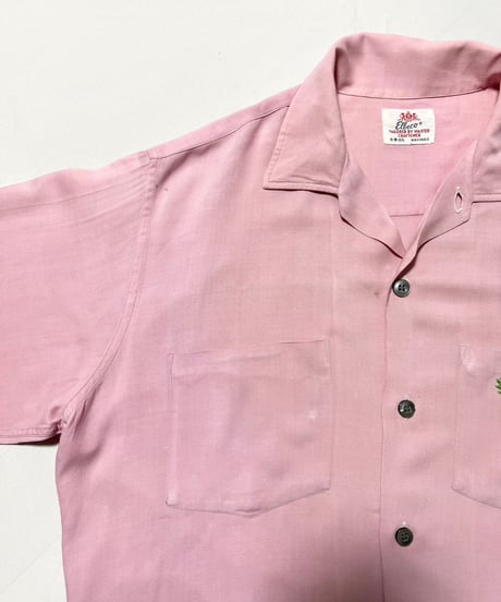 50's Elbeco Rayon Loop Collar Shirts M