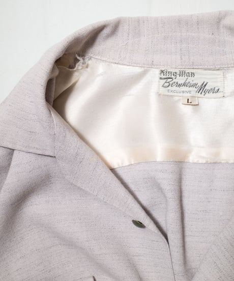 60's Bernheim Myers O/C Rayon Shirts L