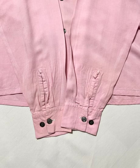 50's Elbeco Rayon Loop Collar Shirts M
