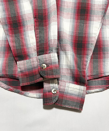 80's Private Property Ombre Check Shirts M