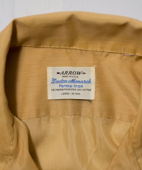 70's Arrow Polyester O/C Shirts L