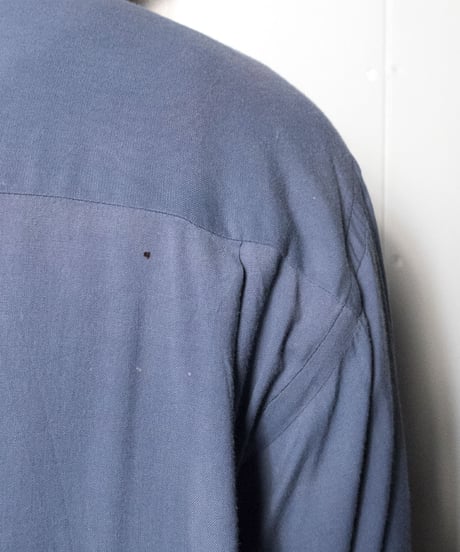 50's Daily Double Open Collar Rayon Shirts M