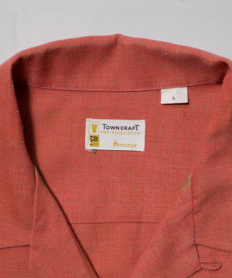 60's Towncraft Polyester O/C Shirts L