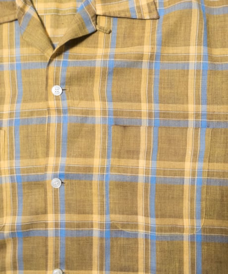 60's Kmart Permanent Press Check Shirts M