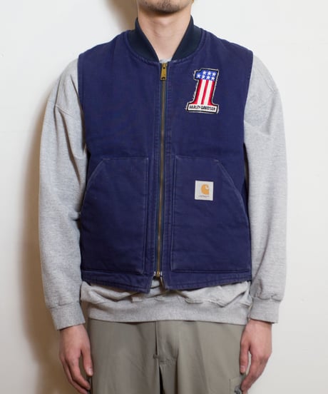 80's Carhartt Customized Duck Vest M