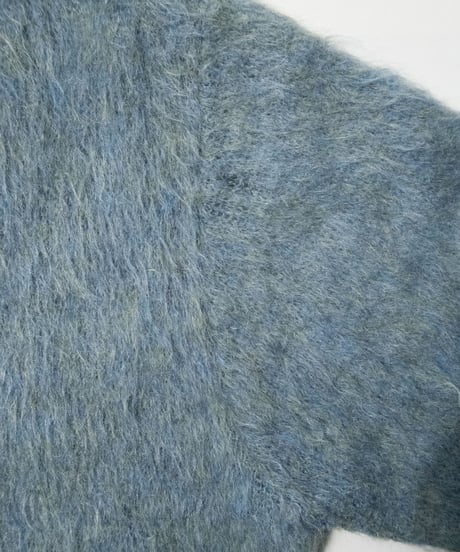 50-60's Mohair V-Neck Sweater L
